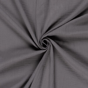 cotton muslin solid taupe grey