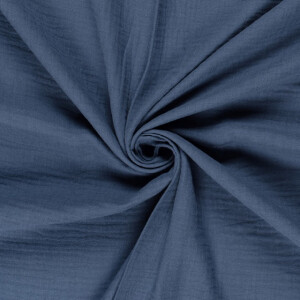 cotton muslin solid indigo