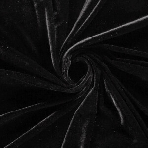 Velvet fabric black