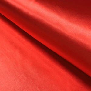satin stretch solid red