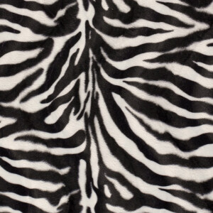 faux fur zebras offwhite