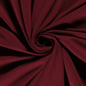 french terry brushed solid bordeaux