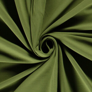 french terry brushed solid forest green