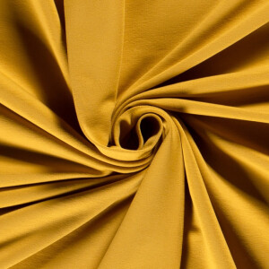 french terry brushed solid ocher