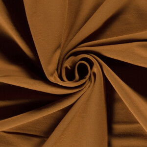 french terry brushed solid caramel