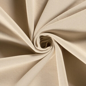 Knitted waffle fabric beige