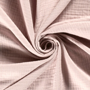 cotton muslin triple layer solid light pink