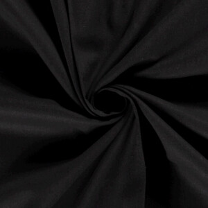 viscose linen woven solid black