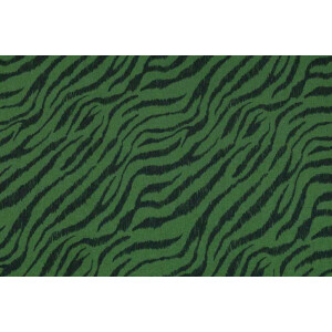 100x150 cm cotton jersey zebra green