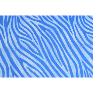 100x150 cm Cotton jersey Jeanslook zebras light blue