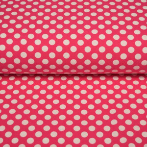 100x150 CM cotton jersey dots pink