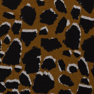 Jersey fabric discharge Panther brown