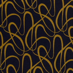 Jersey fabric discharge abstract navy