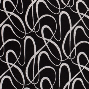 Jersey fabric discharge abstract black