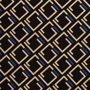 Jersey fabric discharge abstract cobalt