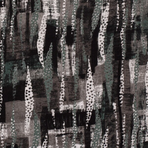 Jersey fabric discharge abstract gray/green