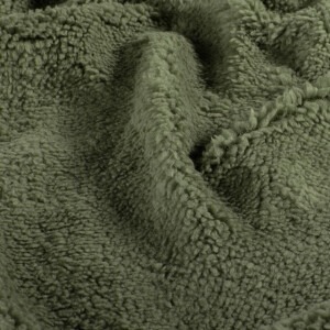 sherpa fleece solid forest green
