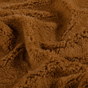 sherpa fleece solid caramel