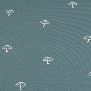 Cotton jersey umbrellas indigo