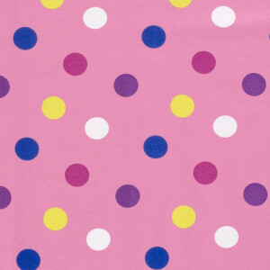 French Terry dots pink