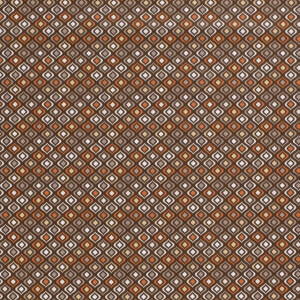 Cotton poplin Abstract brown