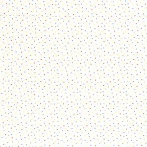 Cotton poplin Colored dots white