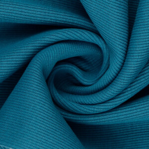 50x60cm cuffs ribbed 2x2 petrol
