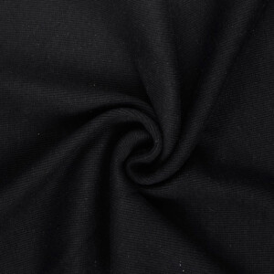 50x60cm cuffs ribbed 2x2 black