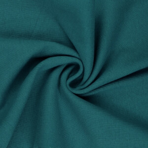 50x60cm cuffs ribbed 2x2 petrol