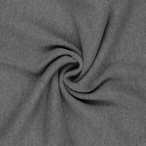 50x60cm cuffs ribbed 2x2 melange dark grey