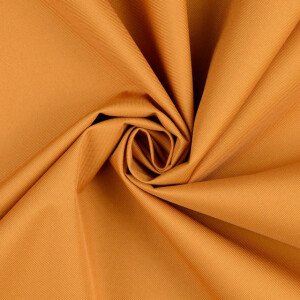 Outdoor fabric coated solid mustard