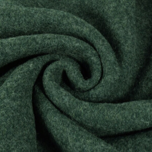 Wool felt melange dark green