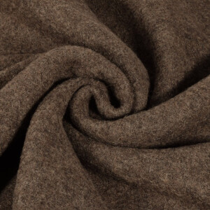 Wool felt melange dark brown