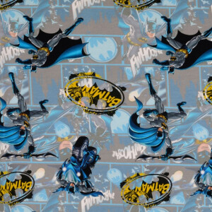 cotton jersey digital print Batman blue