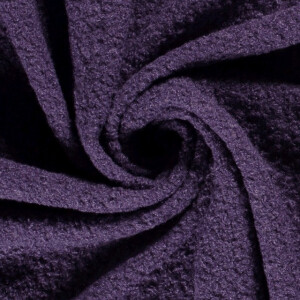 fine knit bouclé solid purple