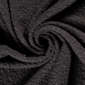 fine knit bouclé solid dark grey