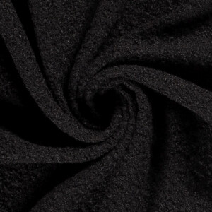 fine knit bouclé solid black