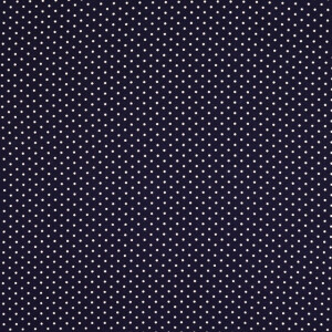 viscose poplin dots navy