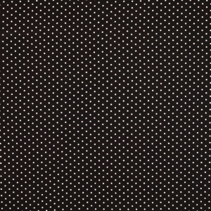 viscose poplin dots black