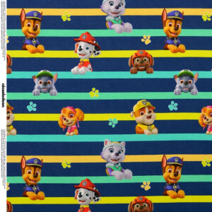 cotton jersey digital print Paw Patrol navy