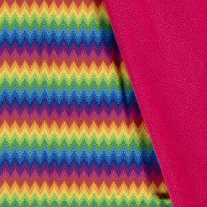 Softshell digital print abstract zigzag multicolor