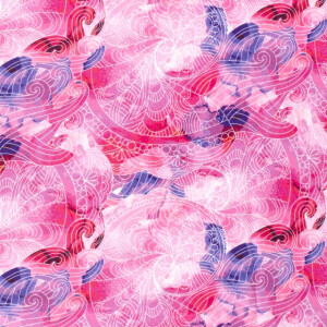 Jogging fabric digital printed abstract pink