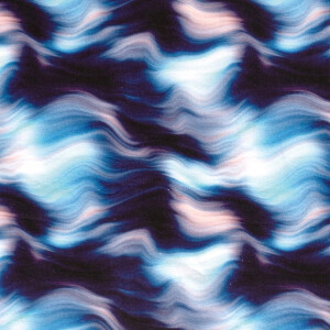 Jogging fabric digital printed abstract aqua/navy