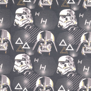 cotton jersey digital print Star Wars grey