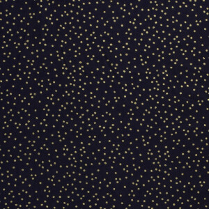 Cotton christmas dots navy/gold