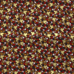 Cotton christmas angels red/gold