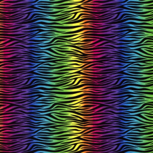 Polyester jersey zebra multicolor/black
