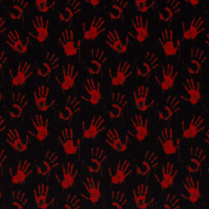 Polyester jersey hands foil black/red