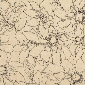 viscose linen flowers sand