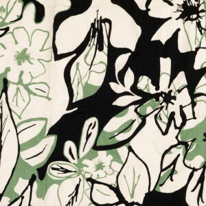 viscose linen flowers lime